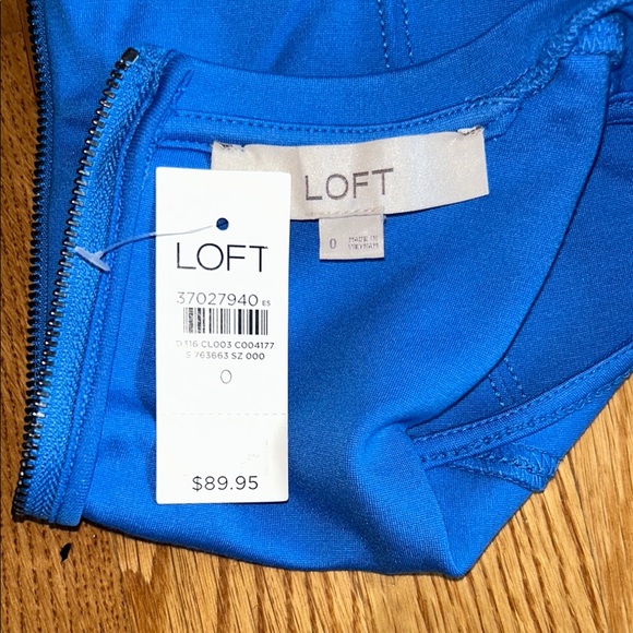 LOFT Bright Blue Sleeveless Maxi Dress - Picture 4 of 4